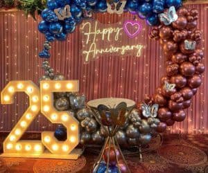 Anniversary Balloon decoration | Dream Spark Events